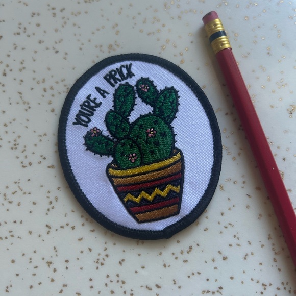 Cactus Embroidered Patch - Picture 2 of 3
